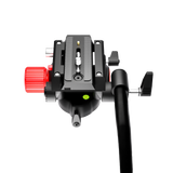 WELBORN WB-HD-004MFH Professional Fluid Tripod Head – 10KG Load Capacity, Smooth Pan Tilt Head with Quick Release for DSLR & Video Cameras