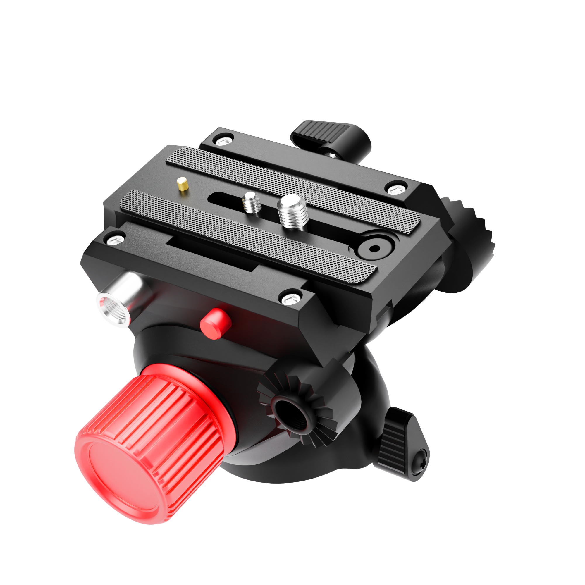 WELBORN WB-HD-004MFH Professional Fluid Tripod Head – 10KG Load Capacity, Smooth Pan Tilt Head with Quick Release for DSLR & Video Cameras
