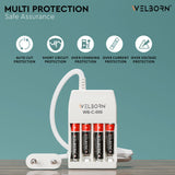 WELBORN WB-C-006/PCR Charger for 4 Rechargeable AA/AAA and NiMH Batteries AA Cell Charger