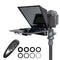 WELBORN 8-Inch Teleprompter for Smartphone, DSLR & Mirrorless Cameras | Bluetooth Remote | Magnetic Phone Holder | Android/iOS Compatible | 8 Lens Adapter Rings