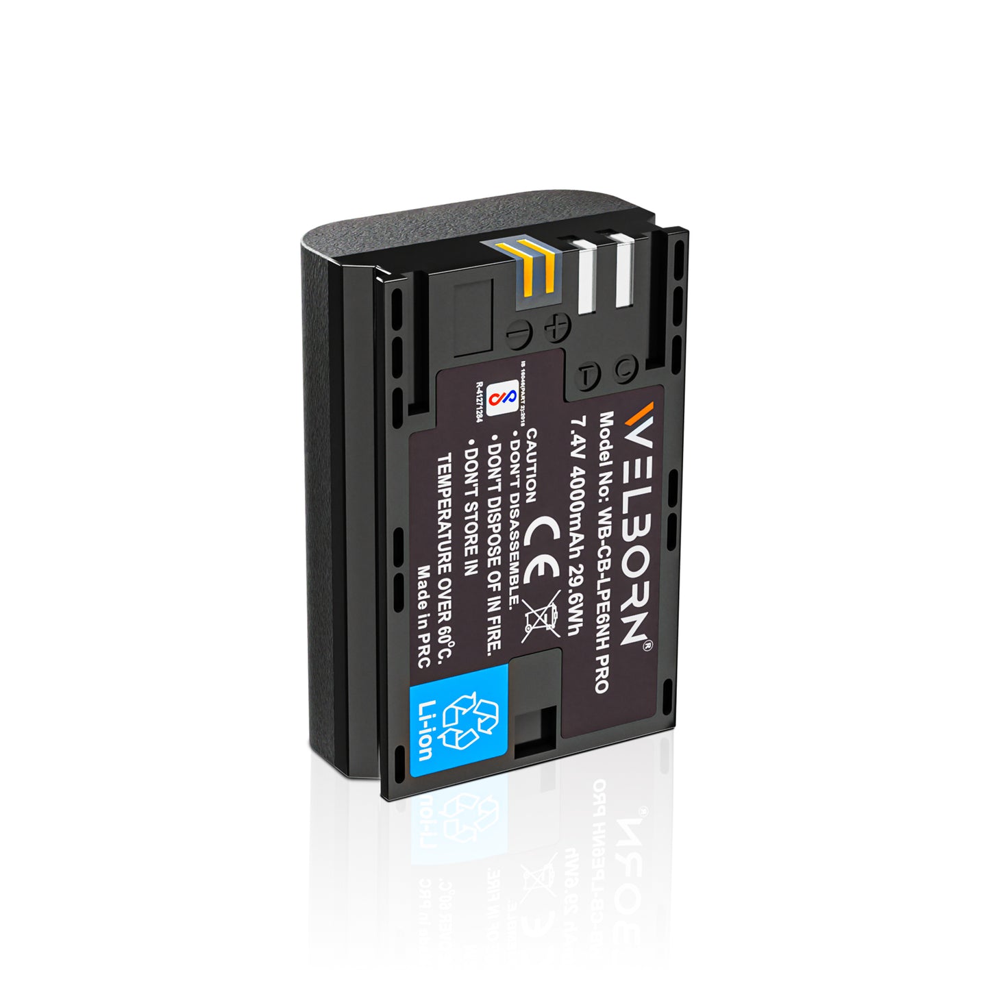 WELBORN Jumbo LPE6NH PRO (4000 mAh) Platinum Lithium-ion Battery for Canon EOS 5D Mark II III IV 5DS 5DS R 6D 60D 6D Mark II 7D 7D Mark II 70D 80D Cameras