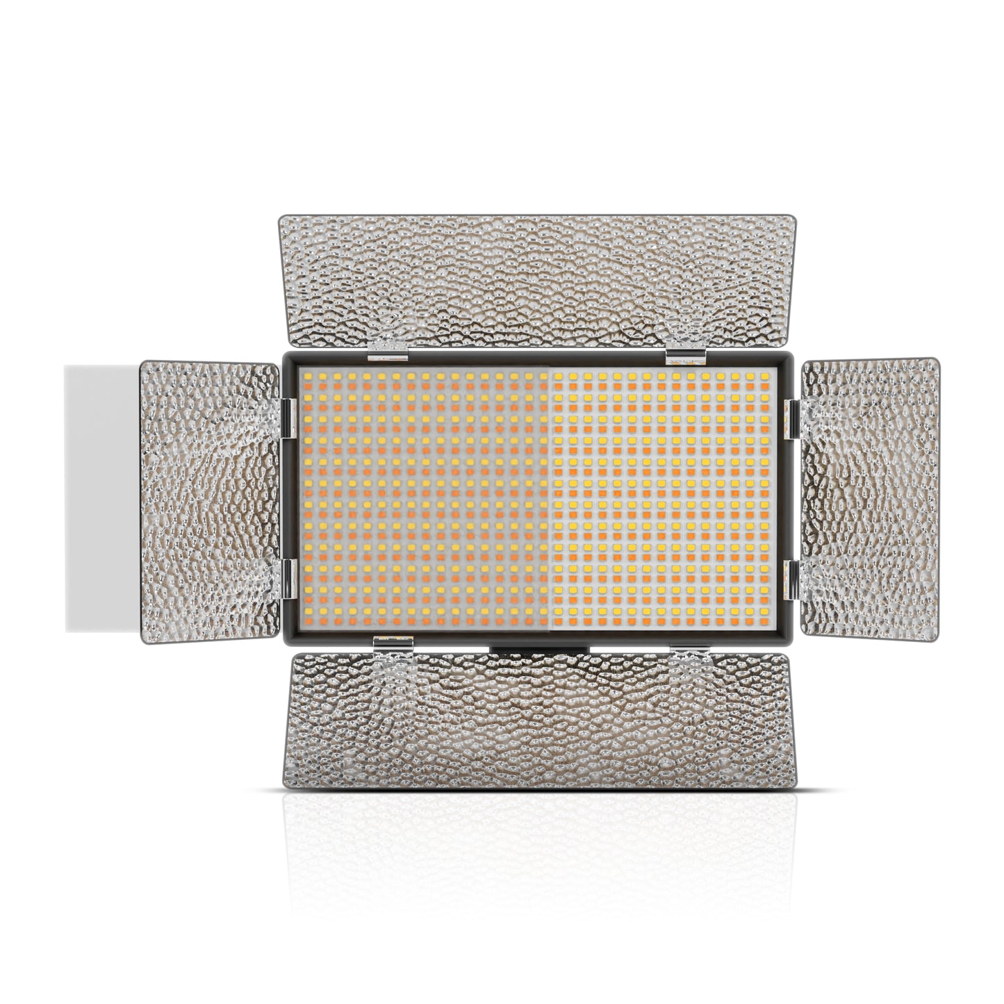 Welborn 768B-BD Bi-Color LED Video Light with Barndoor – Adjustable Color Temperature for Professional Lighting