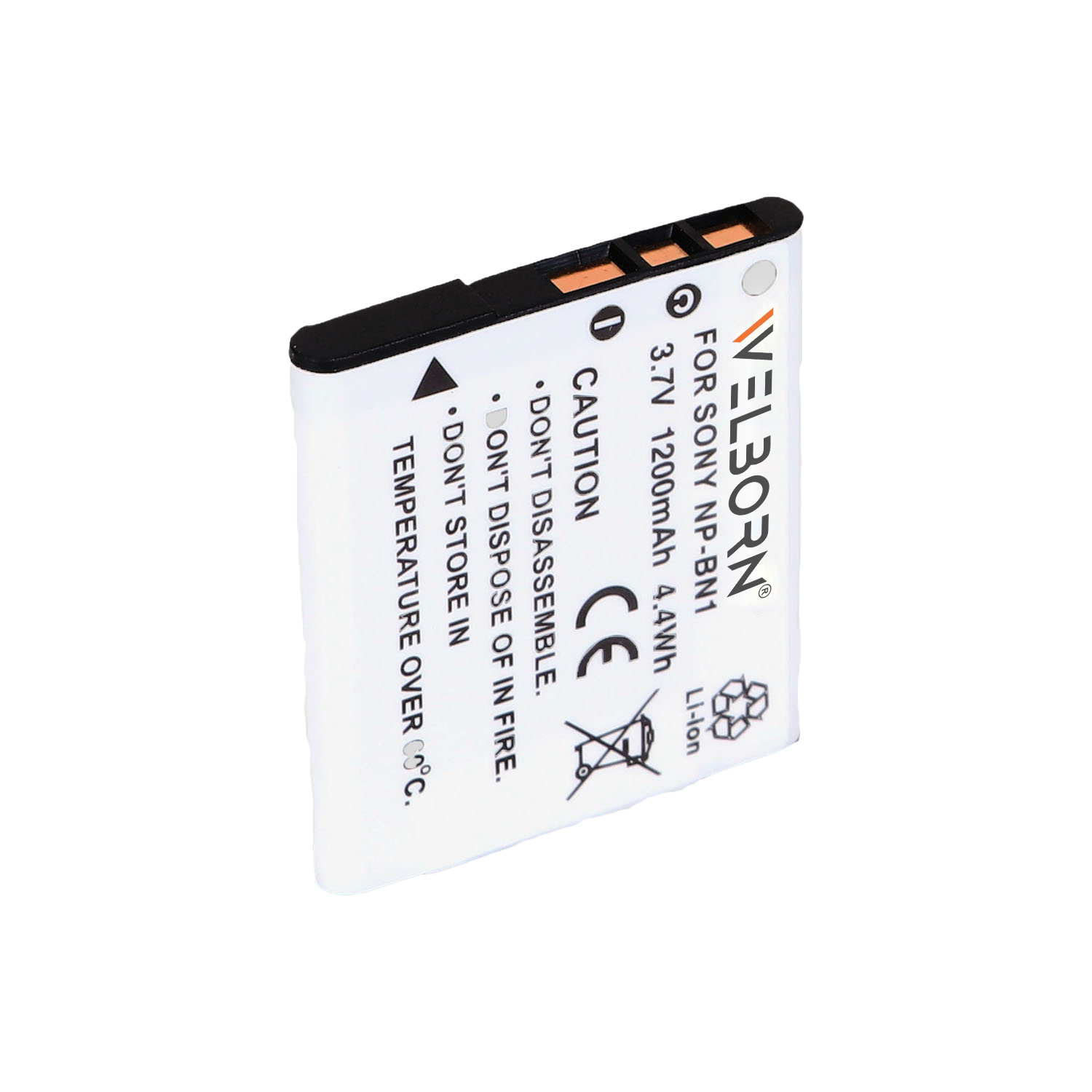 WELBORN NP-BN1 (1200 mAh) Rechargable Battery Pack for Sony DSC-WX80 DSC-WX70 DSC-WX60 DSC-WX50 DSC-WX30 DSC-WX220 DSC-WX200 DSC-WX170 DSC-WX150 DSC-W830 DSC-W810 DSC-W800 DSC-W730 DSC-W710