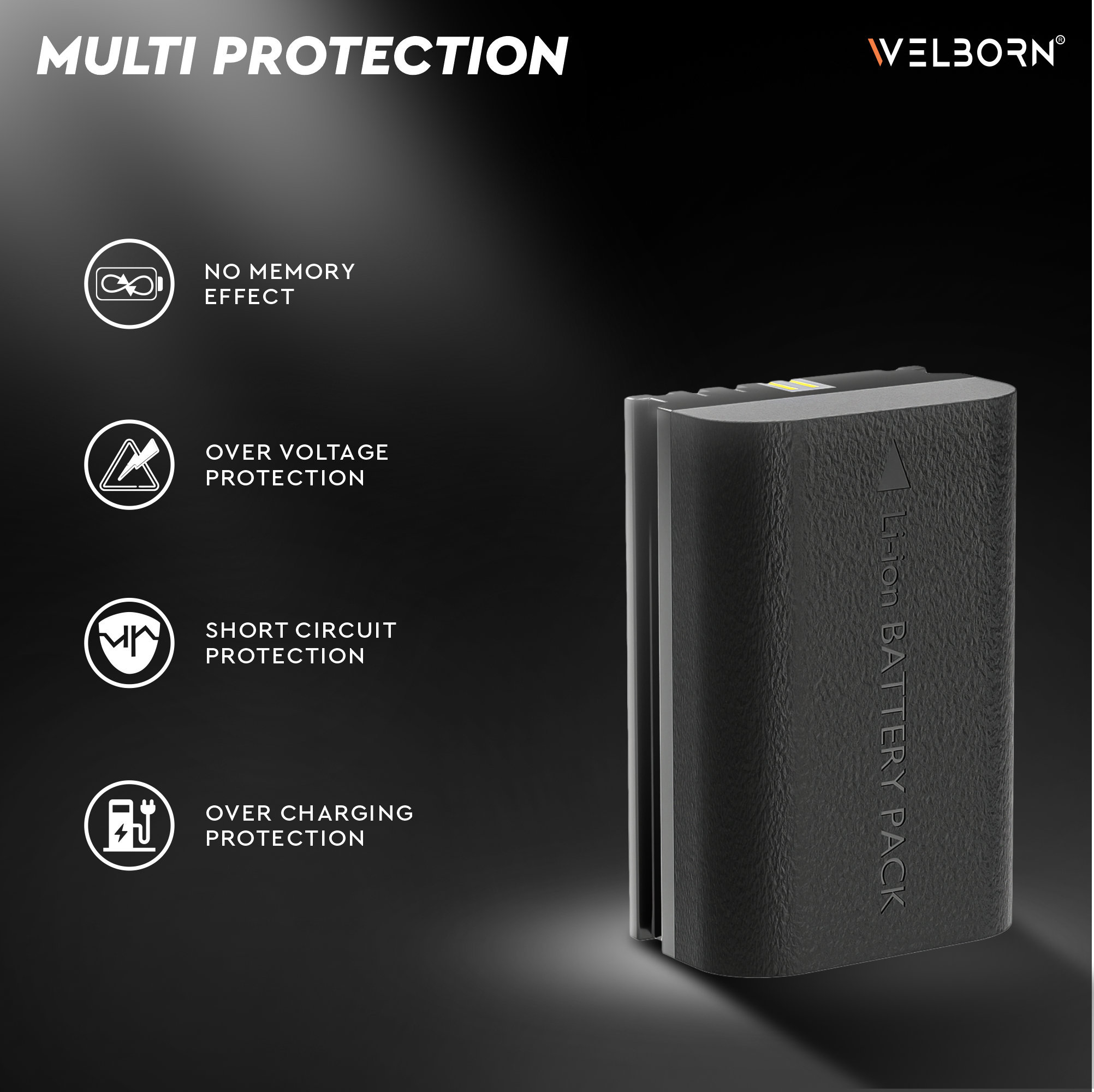 WELBORN Jumbo LPE6NH PRO (4000 mAh) Platinum Lithium-ion Battery for Canon EOS 5D Mark II III IV 5DS 5DS R 6D 60D 6D Mark II 7D 7D Mark II 70D 80D Cameras