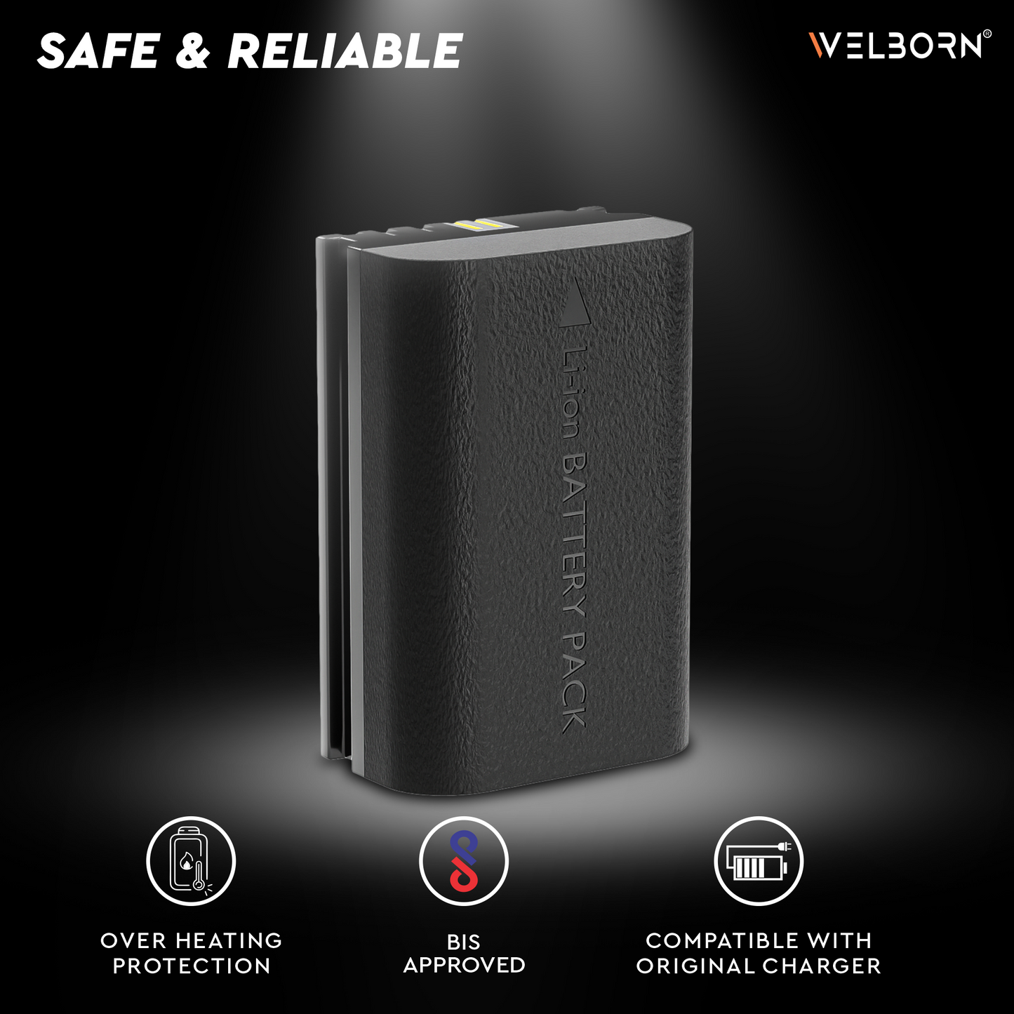 WELBORN Jumbo LPE6NH PRO (4000 mAh) Platinum Lithium-ion Battery for Canon EOS 5D Mark II III IV 5DS 5DS R 6D 60D 6D Mark II 7D 7D Mark II 70D 80D Cameras