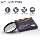 WELBORN UV Protection Lens Filters, Ultra Slim, Anti Scratch, Multi Coated 16 Layer for DSLR and SLR's