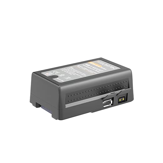WELBORN V Mount 14.8V 95Wh Rechargeable Li-ion Battery for Broadcast Video Camcorder, V Mount Battery for Sony HDCAM, XDCAM, Digital Cinema Cameras Series and Other Camcorders