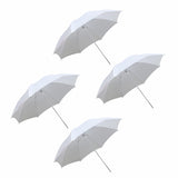 WELBORN Photographic Metal Umbrella 4 pack of combo for Studio Lighting, Flash, Soft Light & Photo Video Shooting