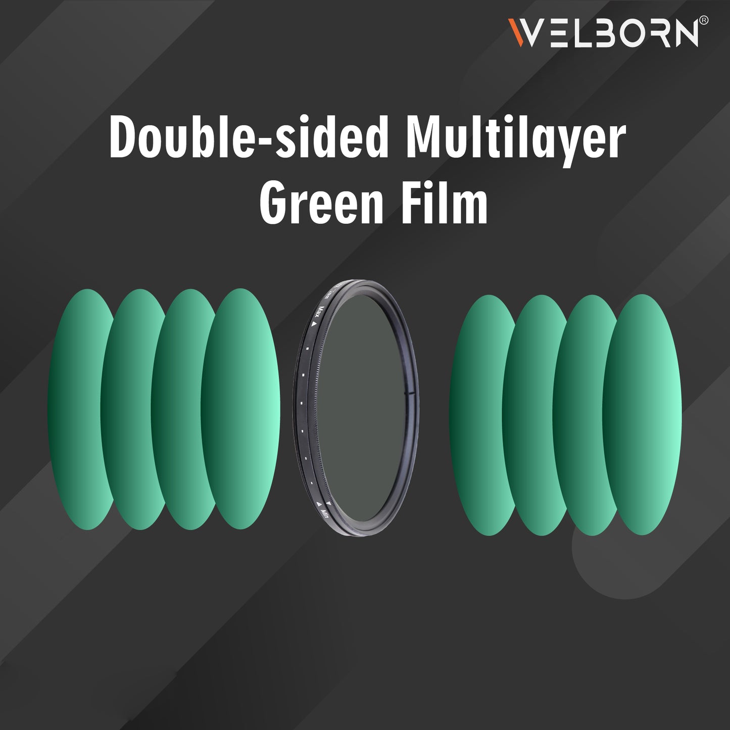 WELBORN Tokoya ND2 to ND400 Variable Neutral Density Filter