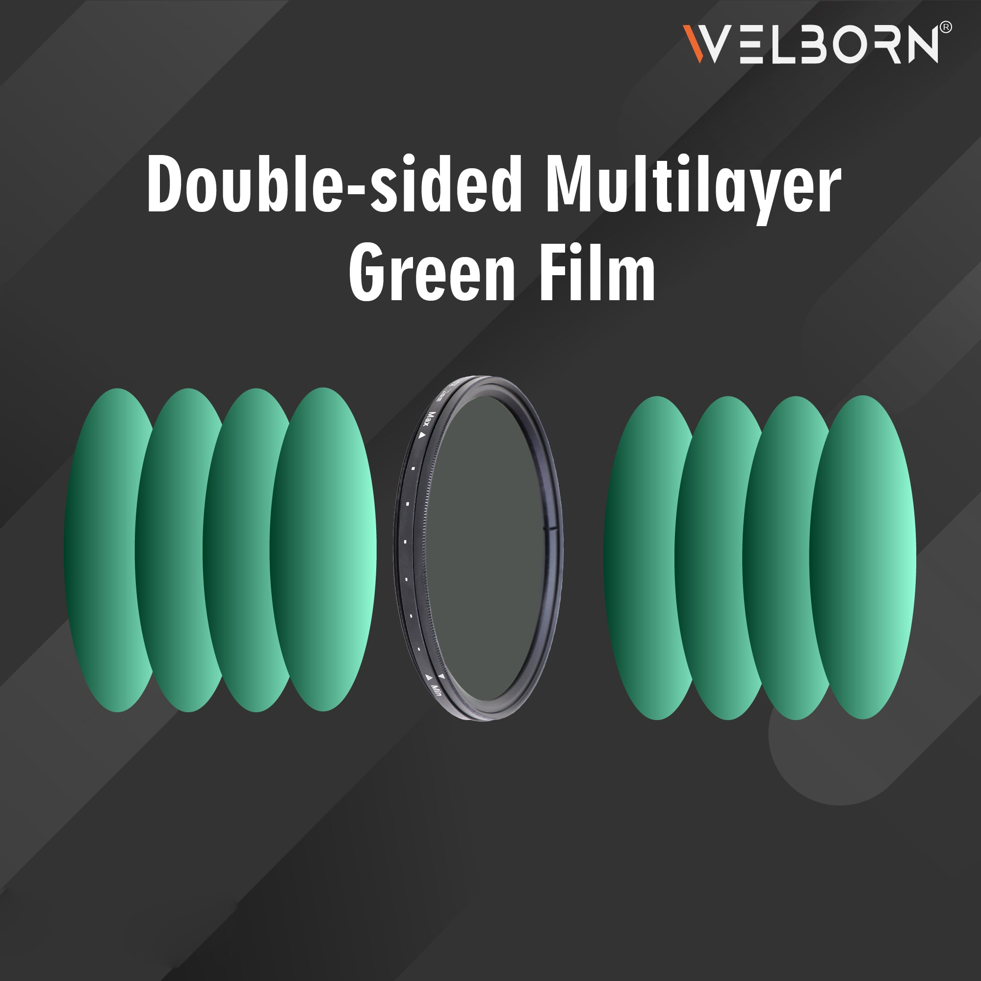 WELBORN Tokoya ND2 to ND400 Variable Neutral Density Filter