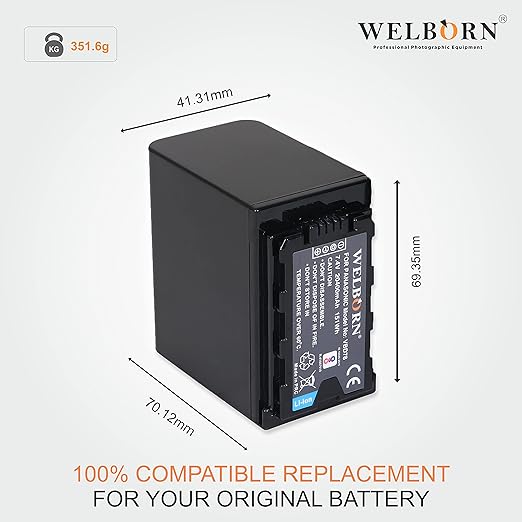 WELBORN VW-VBD78 Platinum Camera Battery (2400mAh)