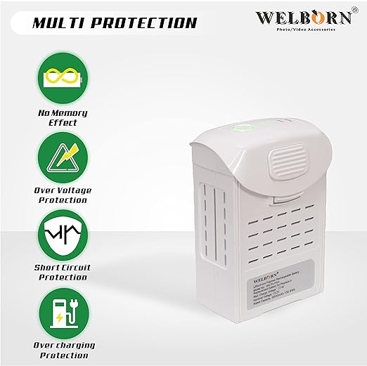 WELBORN 9000mAh Li-on Battery for Phantom 4 Pro, Phantom 4 Advanced, Phantom 4 Pro Plus, Phantom 4 Pro V2.0(Non-OEM)
