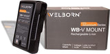 WELBORN V Mount 14.8V 95Wh Rechargeable Li-ion Battery for Broadcast Video Camcorder, V Mount Battery for Sony HDCAM, XDCAM, Digital Cinema Cameras Series and Other Camcorders