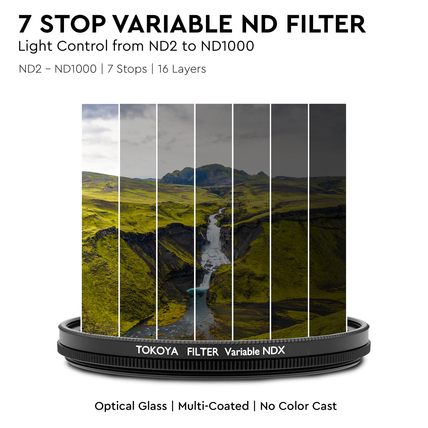 WELBORN Tokoya ND2 to ND400 Variable Neutral Density Filter