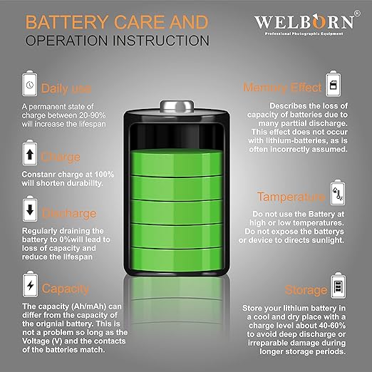 WELBORN VW-VBD78 Platinum Camera Battery (2400mAh)