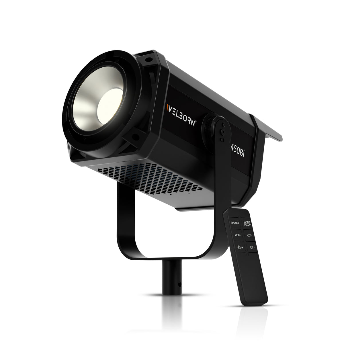 WELBORN WB-CL-E450BI 450W Professional COB LED Bi-Color Video Light | 2700K–6500K Adjustable Color Temperature | 96+ CRI | 29,500 Lux High-Output Lighting | Studio Light for Photography, Videography, Film & Content Creation