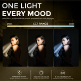WELBORN 180W Bi-Color COB LED Video Light | Dual Color Professional Continuous Lighting | Remote Control | 96+ CRI & TLCI | Adjustable Brightness | Studio Light for Photography, Videography, YouTube & Film Production
