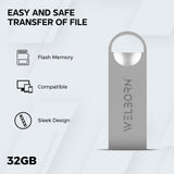 Welborn Metal USB 2.0 Pen Drive – Magnetic, X-Ray/Temperature Resistant, for Smartphones, Tablets, Laptops & Mac