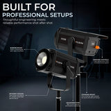 WELBORN WB-CL-E450BI 450W Professional COB LED Bi-Color Video Light | 2700K–6500K Adjustable Color Temperature | 96+ CRI | 29,500 Lux High-Output Lighting | Studio Light for Photography, Videography, Film & Content Creation