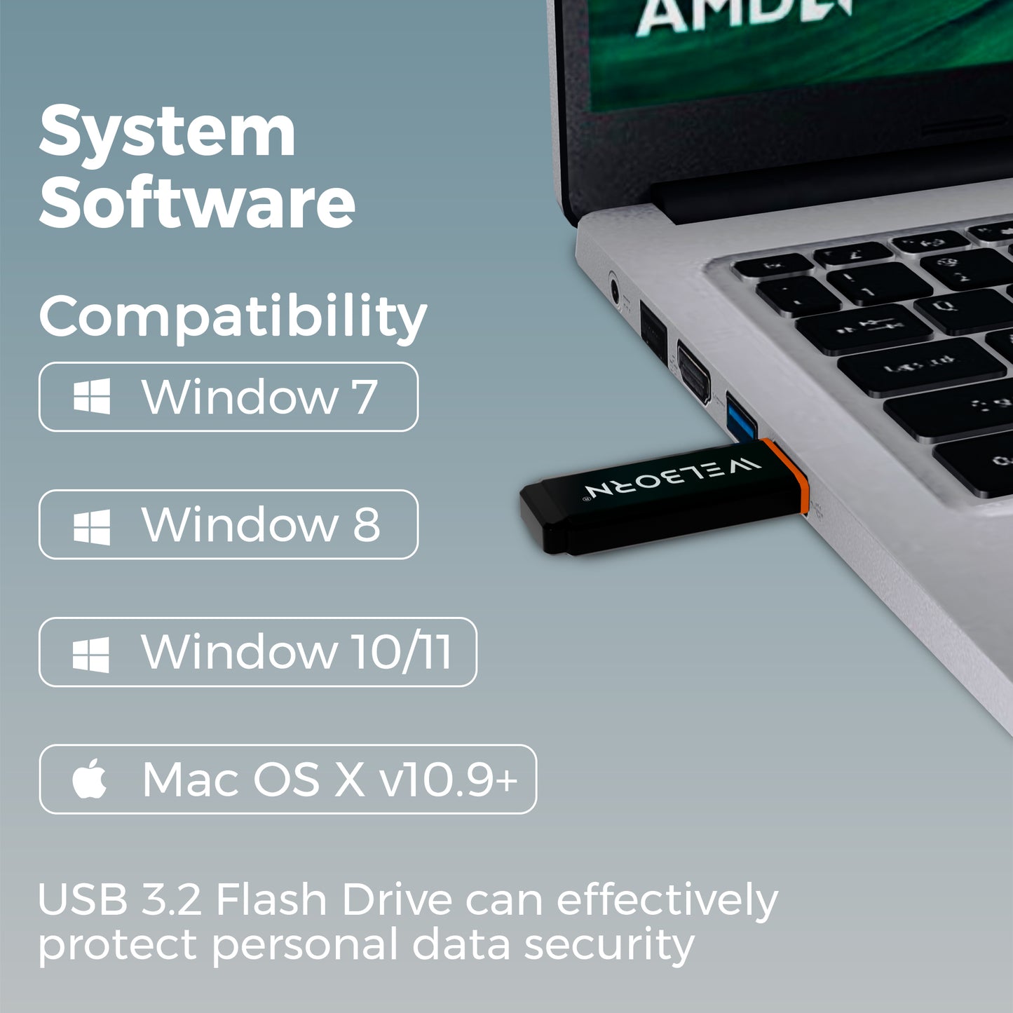 Welborn Pen Drive 3.2 Gen 1 – High-Speed Portable Flash Drive for Laptop, PC, Smart TV & Car Audio