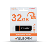 Welborn Pen Drive 3.2 Gen 1 – High-Speed Portable Flash Drive for Laptop, PC, Smart TV & Car Audio
