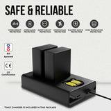 Welborn EN-EL25 Dual Camera Battery Charger with LCD Display, USB Powered Charger Compatible with Nikon Z50, Z30, Zfc Mirrorless Cameras
