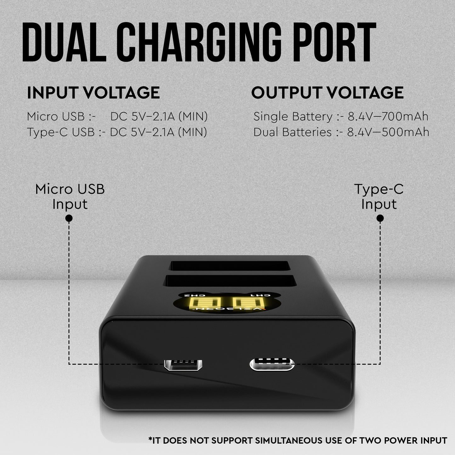 WELBORN Dual EN-EL25 Batteries with Charger combo pack for Nikon Mirrorless Cameras (Z30 / Z50 / Z fc)