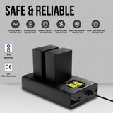 WELBORN Dual EN-EL25 Batteries with Charger combo pack for Nikon Mirrorless Cameras (Z30 / Z50 / Z fc)