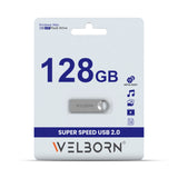 Welborn Metal USB 2.0 Pen Drive – Magnetic, X-Ray/Temperature Resistant, for Smartphones, Tablets, Laptops & Mac