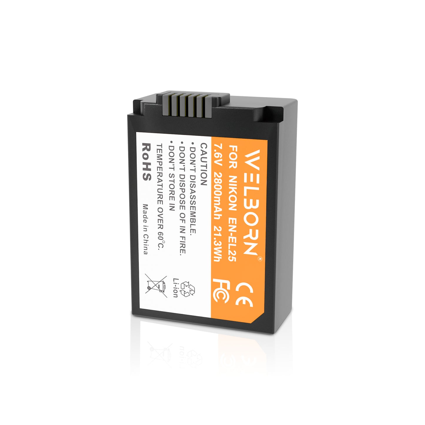 Welborn Camera Battery for Nikon EN-EL25 Battery Compatible with Nikon Z50 and Z Series Cameras