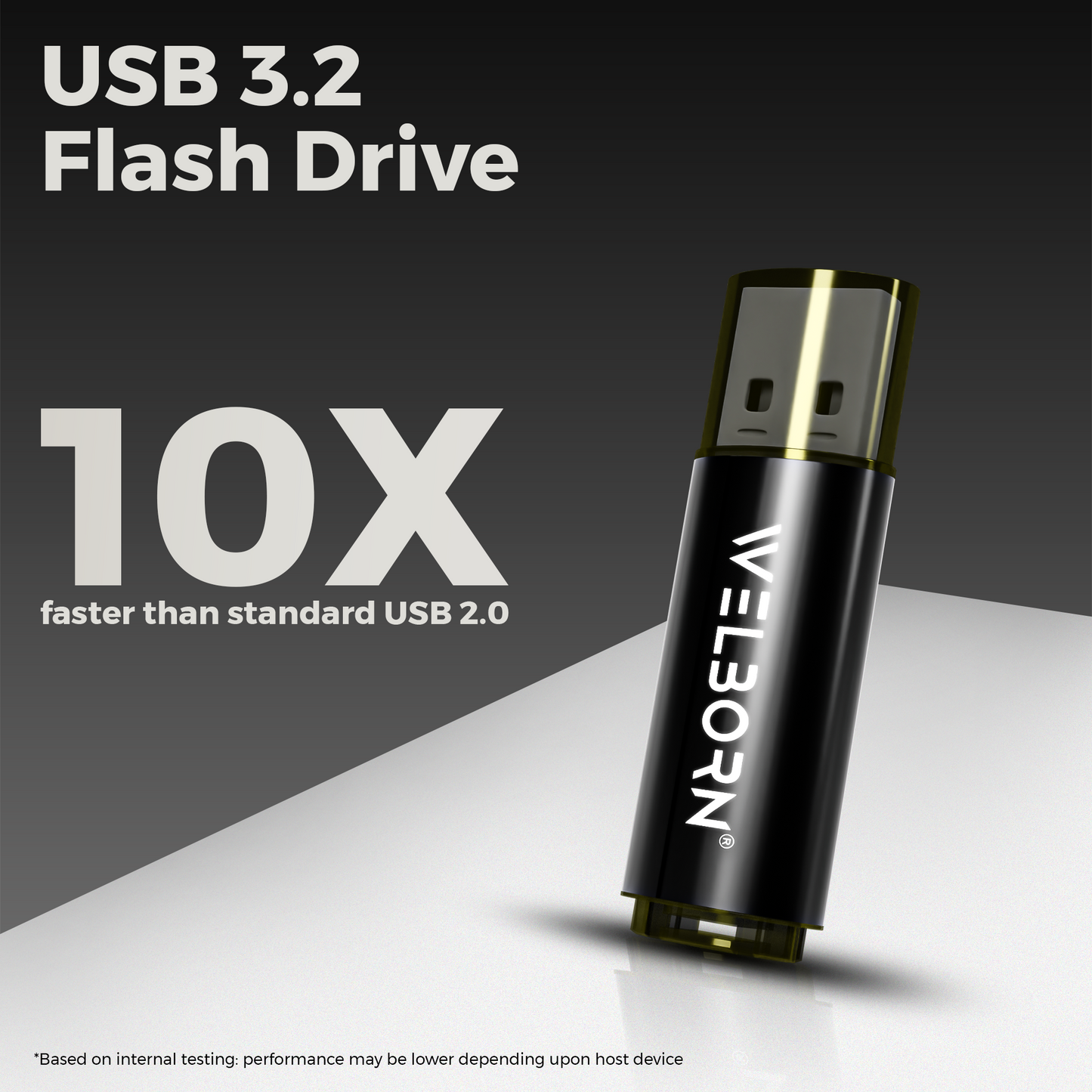 Welborn USB 3.2 Gen 1 Metal Flash Drive – Fast Transfer Speed, Magnetic Body, Temperature/X-Ray Protection, for Phone, Tablet & Laptop