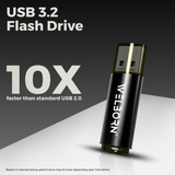 Welborn USB 3.2 Gen 1 Metal Flash Drive – Fast Transfer Speed, Magnetic Body, Temperature/X-Ray Protection, for Phone, Tablet & Laptop
