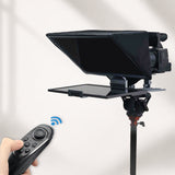 WELBORN 16-Inch Professional Teleprompter for Smartphone, DSLR, Mirrorless & Video Cameras | Bluetooth Remote | HD Beam Splitter Glass | Android/iOS Compatible | Universal 1/4" Mount