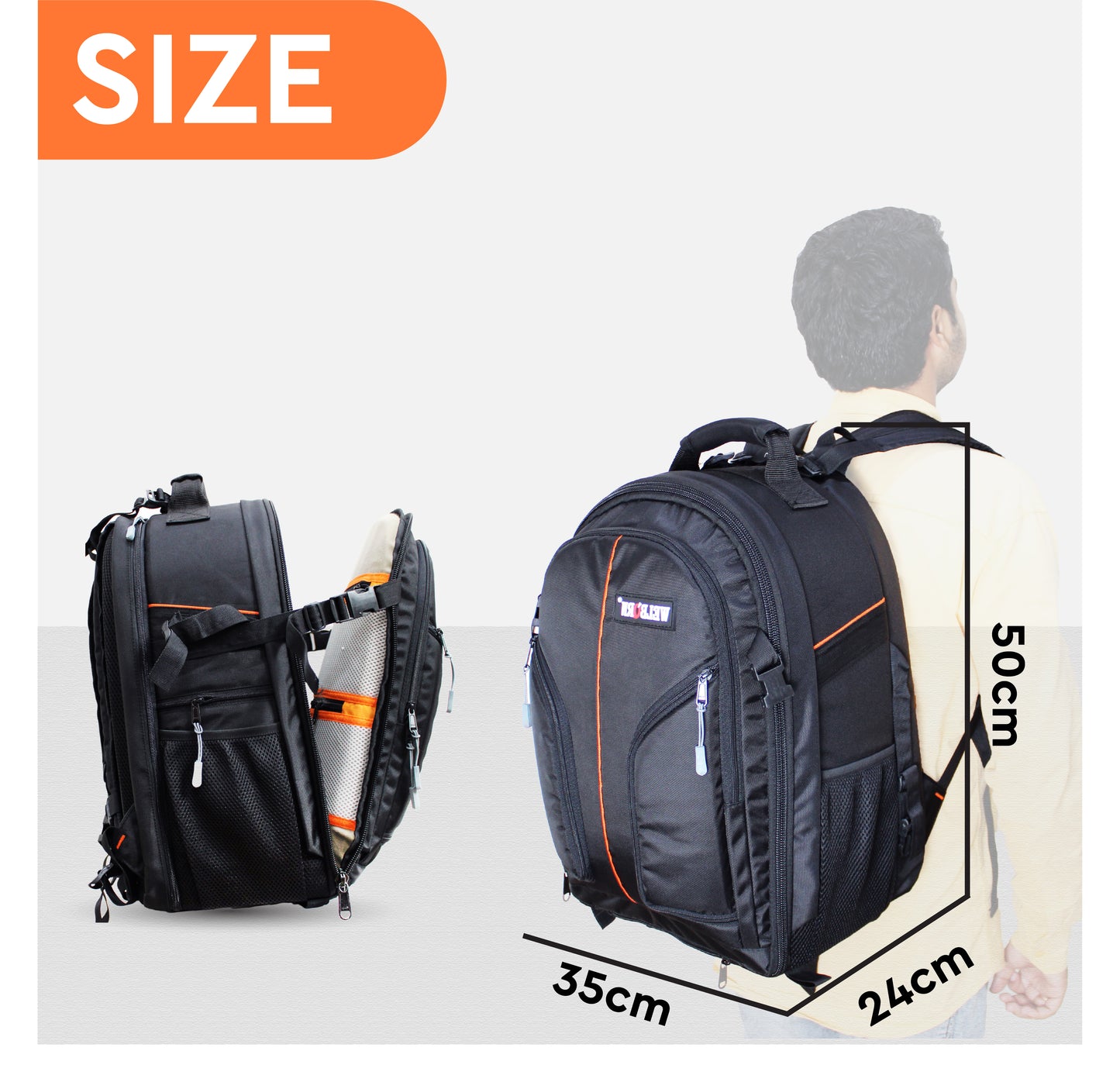 WELBORN Camera Bag (B07) for Outdoor Photography – Shock-Resistant Protective Carry Case
