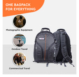 WELBORN Camera Bag (B07) for Outdoor Photography – Shock-Resistant Protective Carry Case