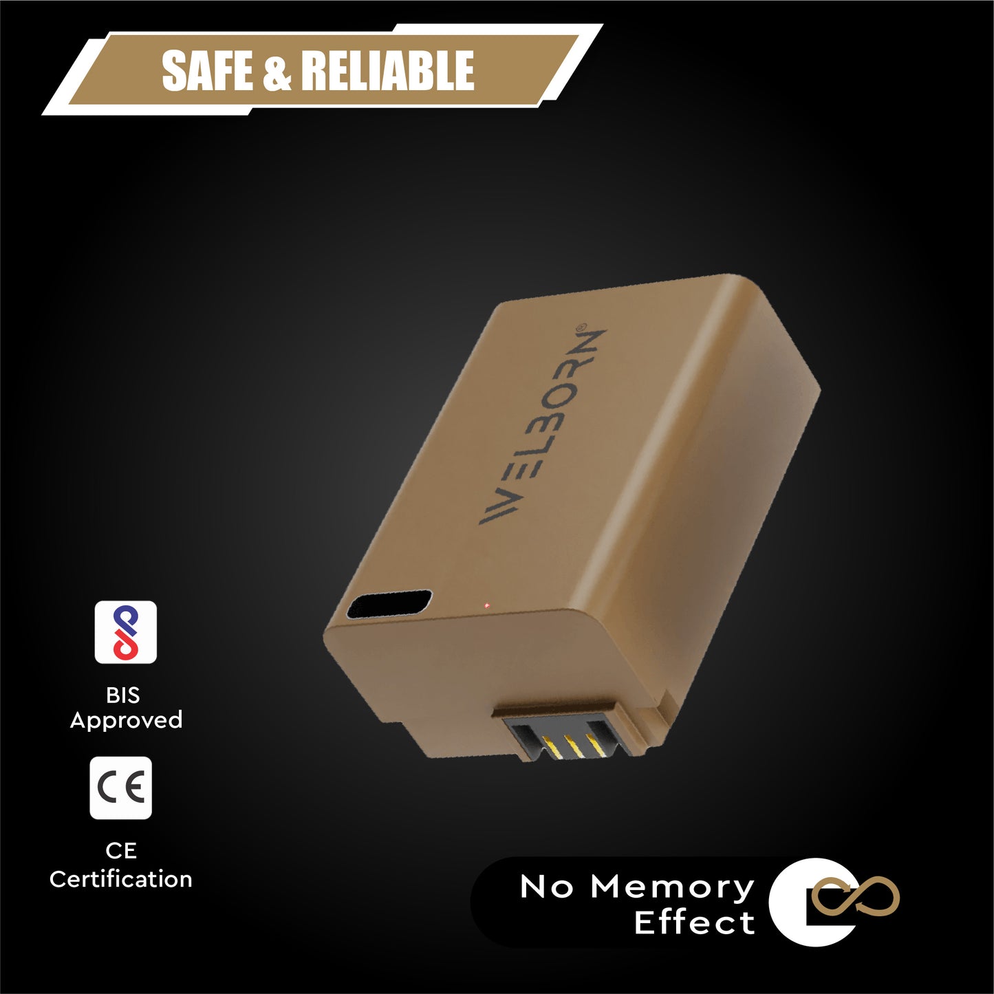 Welborn NP-FW50 (1800 mAh) Platinum Lithium-ion Battery with C Type USB Charging Port Compatible with Sony Alpha A3000 A5000 A5100 A6000 A6300 A6500 A7 to A55 RX10 RX10II RX10 IV NEX-3/5/7 Series