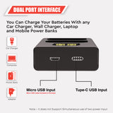 WELBORN LP-E6N Dual Battery and Charger Combo for Canon EOS 5D Mark II III IV 5DS 5DS R 6D 60D 6D Mark II