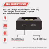 WELBORN LP-E17 Dual Battery and Charger Combo Pack for Canon Camera EOS M3 M5 M6 77D 200D 750D 760D 800D 8000D 9000D
