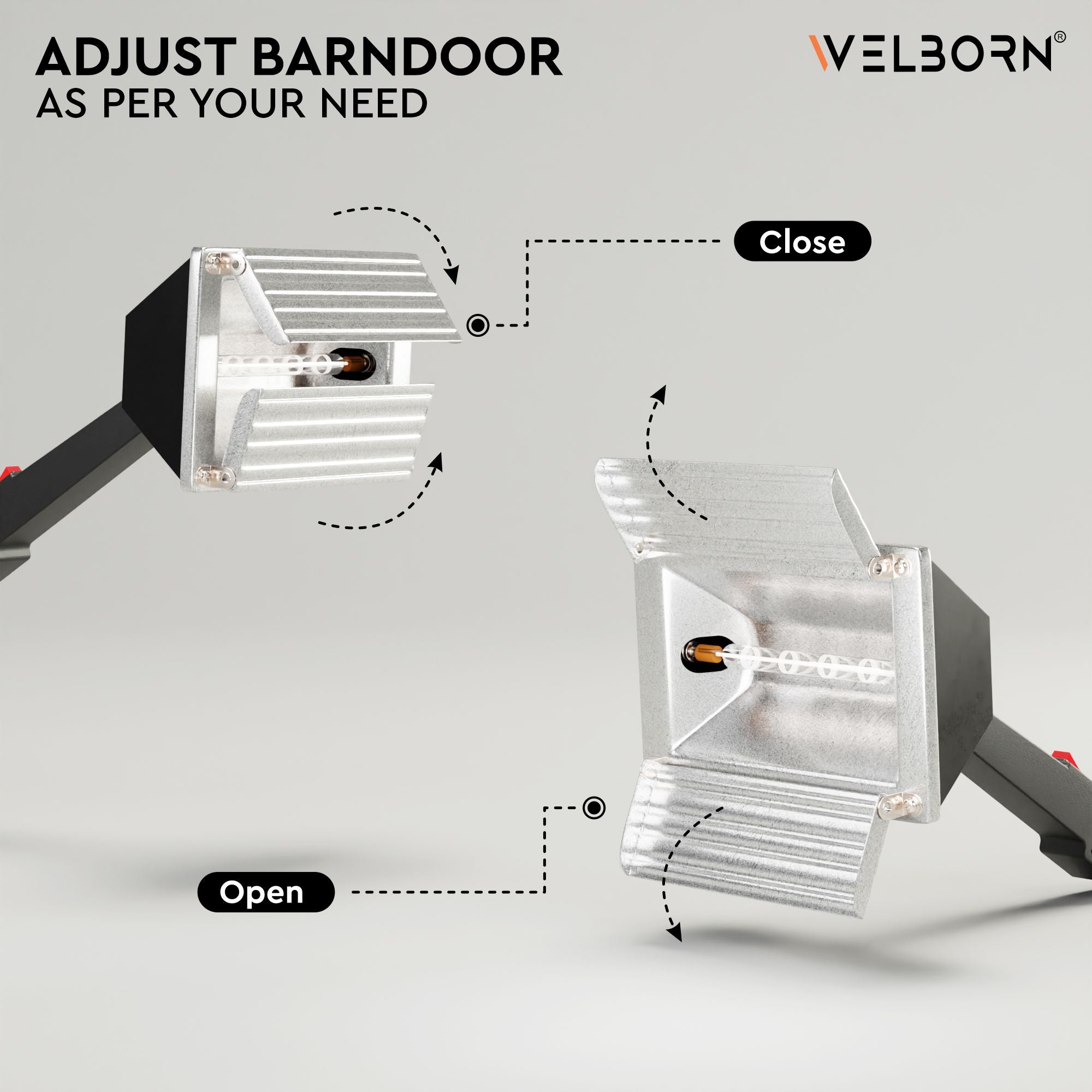 WELBORN B-4 1000 watt Halogen video light – High Power Continuous Lighting for Photography & Video Shooting, Studio & Outdoor Use