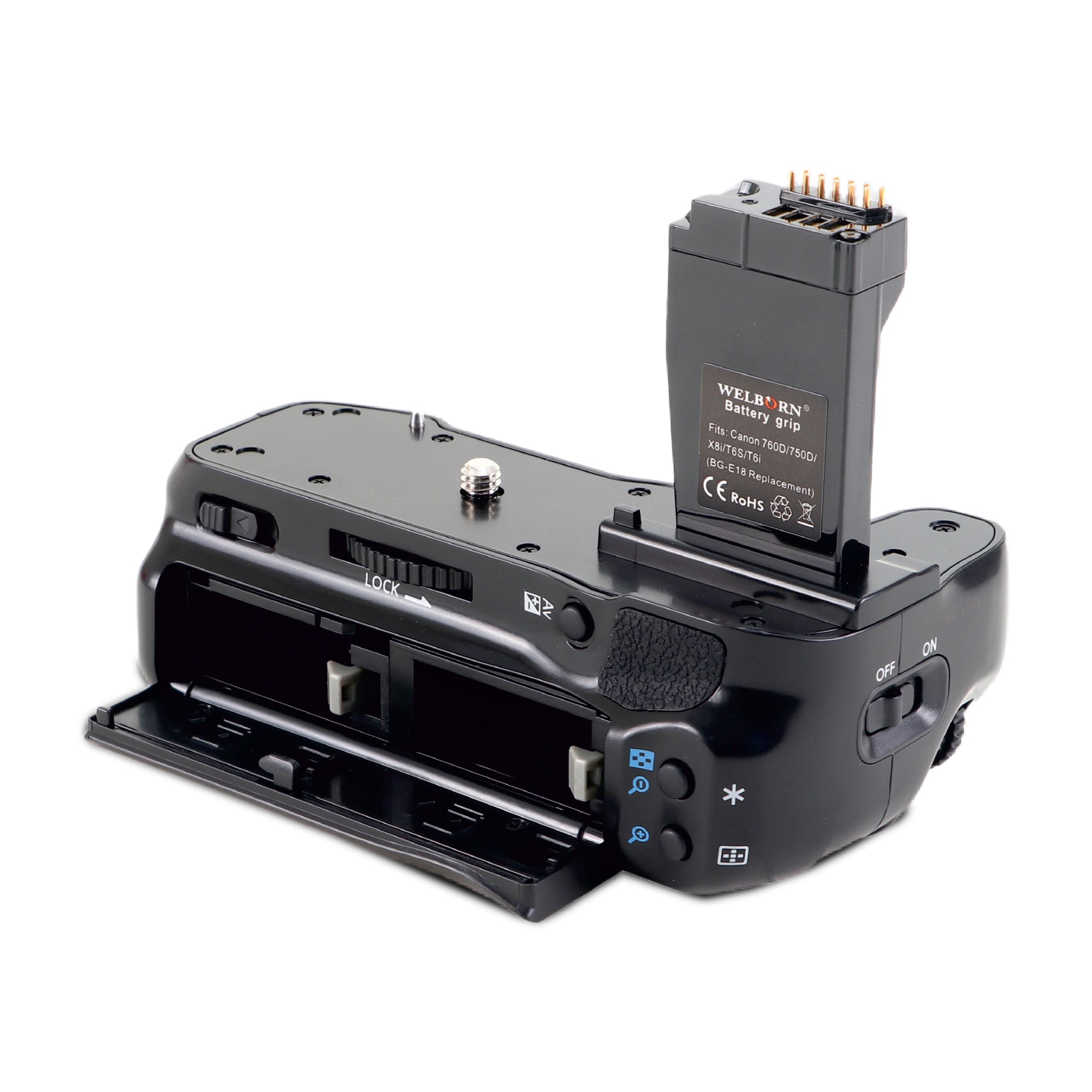 WELBORN BG-BGE18 Battery Grip for Canon EOS – Professional Control for Portrait & Event Photography