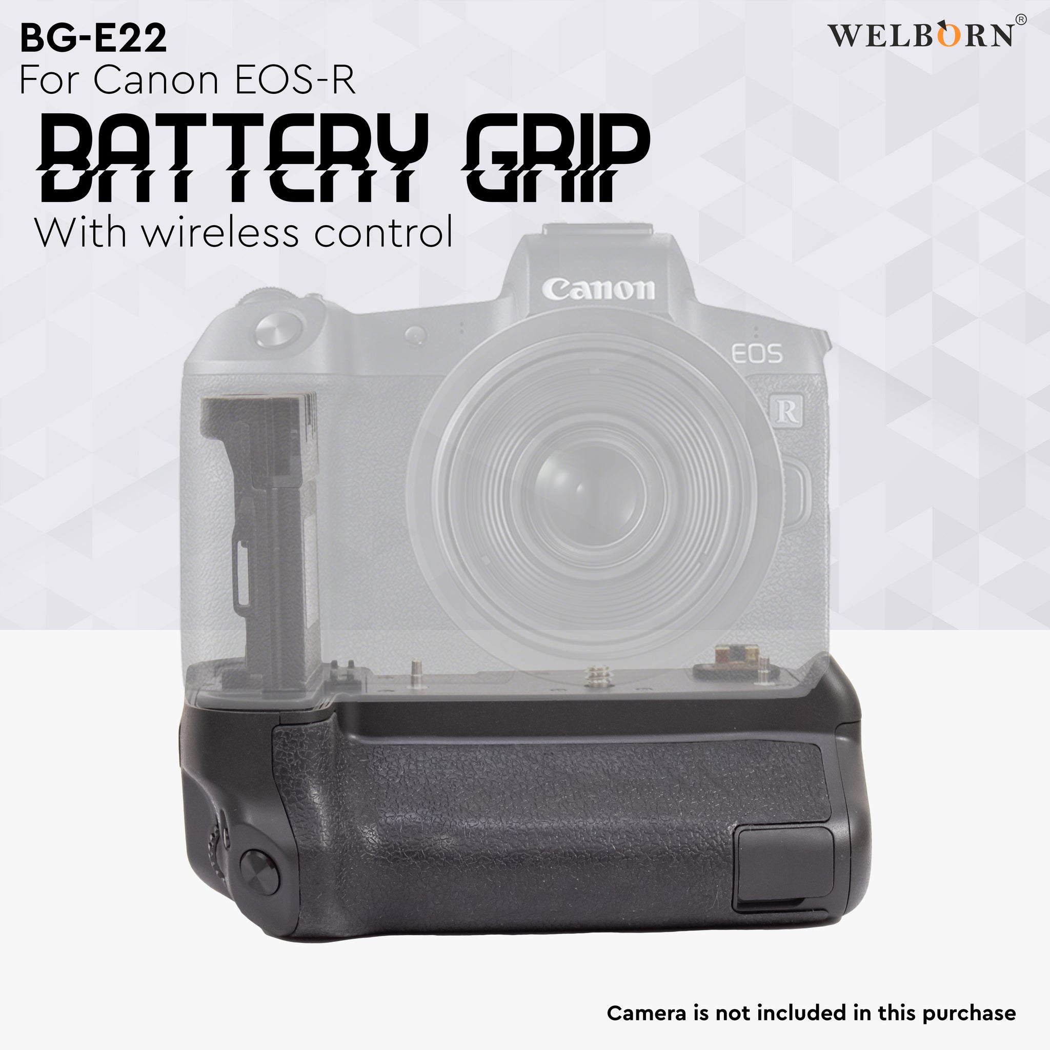 Welborn WB-BG-BGE22 Battery Grip for Canon EOS R – Enhance Your Shooting Experience