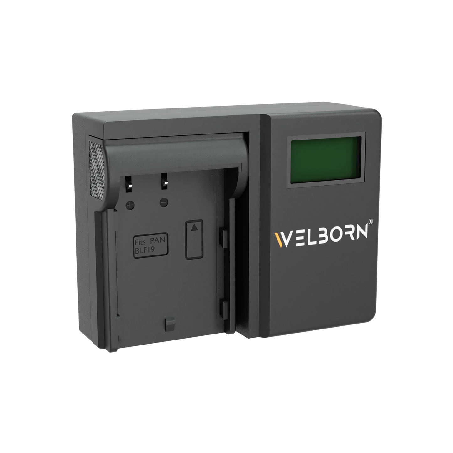 WELBORN LCD Camera Battery Charger for Panasonic Camera Battery BLF19 Compatible With Panasonic Lumix GH3, GH4, GH5, G9 Cameras