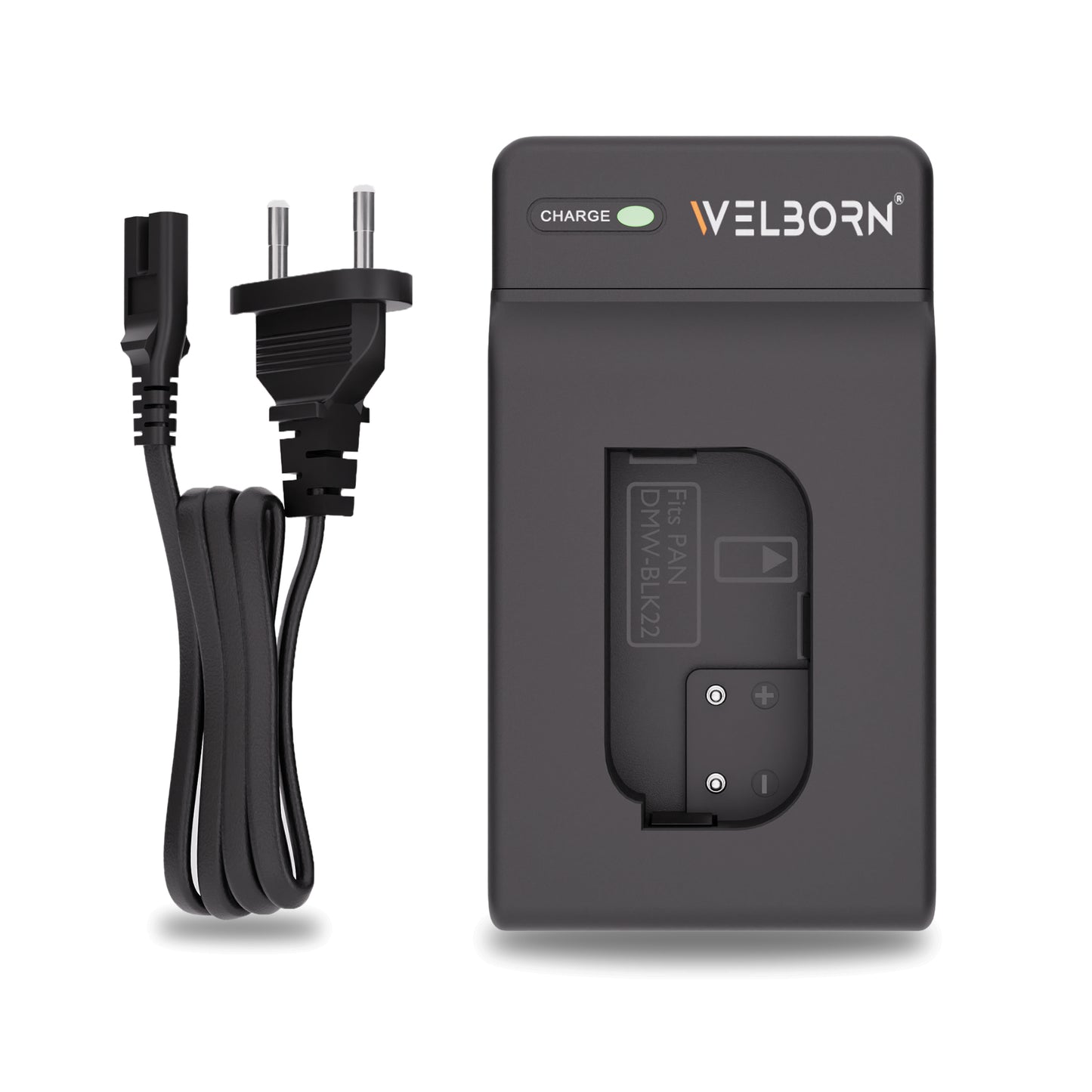 Welborn Camera Battery Charger for Panasonic BLK22 Battery Compatible with Lumix GH5, GH5S, GH6 Cameras