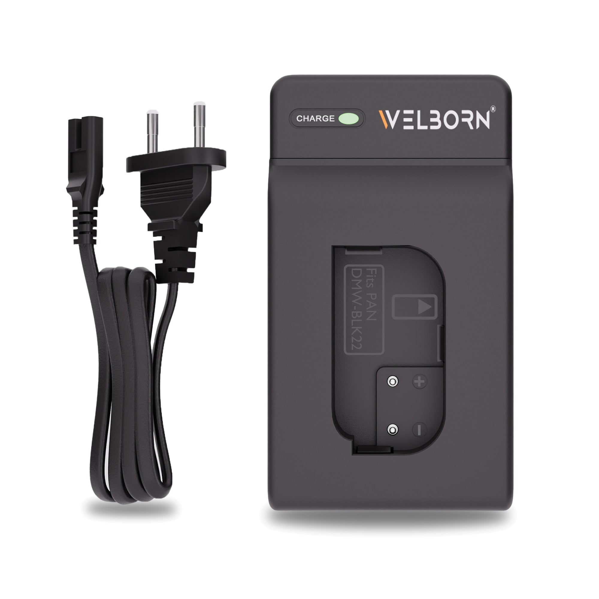 Welborn Camera Battery Charger for Panasonic BLK22 Battery Compatible with Lumix GH5, GH5S, GH6 Cameras