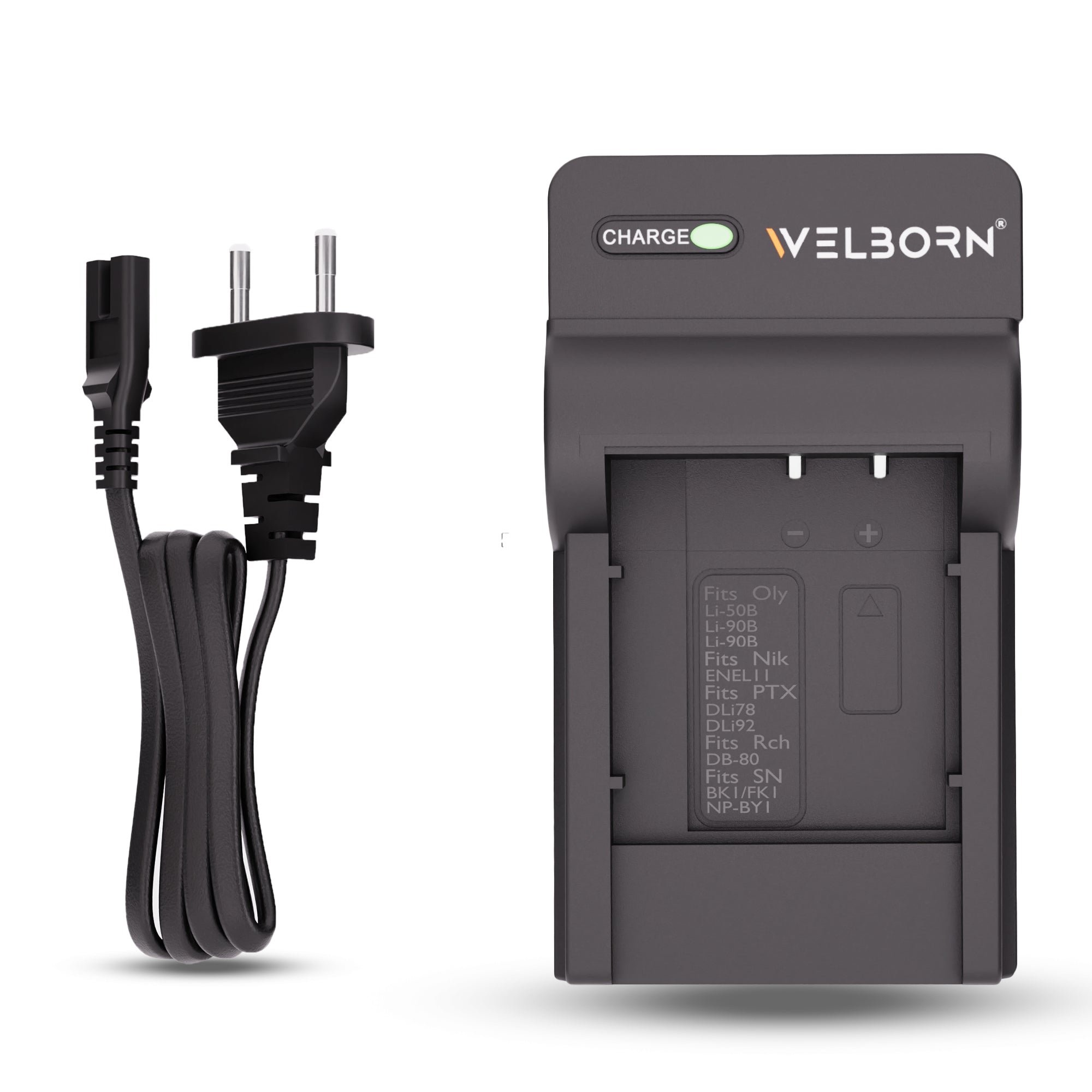 WELBORN Camera Battery Charger for Sony NP-BY1 Battery Compatible with Sony Action Cameras | Fast Charging & Compact Power Adapter