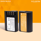 WELBORN DMW-BLK22 Battery for Panasonic Lumix GH5, GH5S, S5 and G9