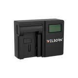 WELBORN LCD Camera Battery Charger for Canon Camera Battery BP-828 Compatible With Canon Vixia HF G30, HF G40, HF G21 Camcorders