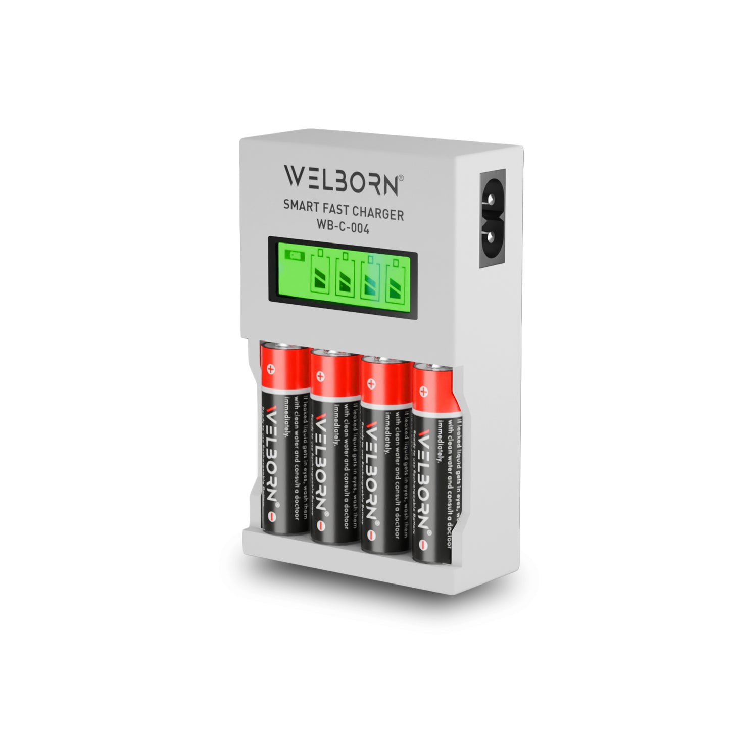 WELBORN Ultra Fast Cell Charger for Rechargeable Batteries AA & AAA