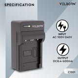 Welborn Camera Battery Charger for BD1 Battery Compatible with Panasonic PV-BP18, PV-BP15, PV-BP22 Camcorder Batteries
