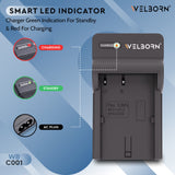 Welborn Camera Battery Charger for Canon BP-511 Battery Compatible with Canon EOS 10D, 20D, 30D, 40D, 50D, 5D Digital Cameras
